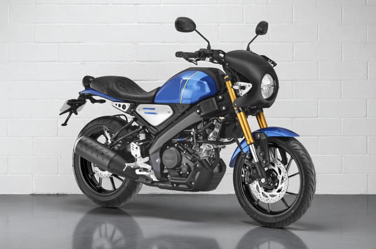 There are also two kits available - Cafe racer and Scrambler kit Yamaha XSR155 cafe racer kit front three quarter